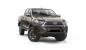 Mobile Preview: EU-Frontschutzbügel D: 70 mm inkl. Querstrebe D: 60 mm inkl. Unterfahrschutzplatte Edelstahl schwarz matt, inkl. EG-Genehmigung für Toyota Hilux Modell 2021