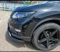 Mobile Preview: EU-Frontschutzrohr D: 70 mm inkl. Unterfahrschutzplatte schwarz matt, Edelstahl schwarz matt beschichtet, inkl. EG-Genehmigung für Nissan X-Trail Modell 2018