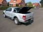 Mobile Preview: Laderaumabdeckung aus Alu-Riffelblech inkl. 22 mm Edelstahlreling für Ford Ranger Limited, Xtra-Cab, Modell 2016