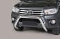 Preview: EU-Personenschutzbügel, D: 76 mm für Toyota Hilux Modell 2016, Edelstahl poliert, inkl. EG-Genehmigung