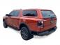 Preview: Hardtop mit aufklappbarer Seitenscheibe (Beifahrerseite), mit aufstellbarer Seitenscheibe (Fahrerseite) in Wagenfarbe lackiert, für Ford Ranger Doppelkabiner, Modell 2023