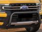 Preview: EU-Personenschutzbügel D: 76 mm, Edelstahl schwarz matt pulverbeschichtet, inkl. EG-Genehmigung für Ford Ranger Modell 2023