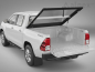Mobile Preview: Laderaumabdeckung aus Alu-Riffelblech für Toyota Hilux, Doppelkabiner, Modell 2021