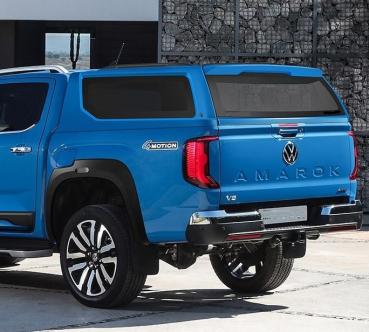 Hardtop mit elektrisch angesteuerten aufklappbaren Seitenscheiben, kabinenhoch, in Wagenfarbe lackiert für VW Amarok Doppelkabiner, Modell 2023