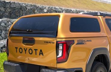 Hardtop mit aufklappbaren Seitenscheiben, in Wagenfarbe lackiert, kabinenhoch, für Toyota Hilux Doppelkabiner, Modell 2026
