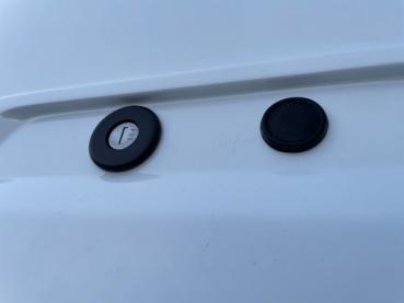 Hardtop mit seitlichen Klappen und Heckklappe, in Frozen White lackiert, für Ford Ranger Doppelkabiner, Modell 2023