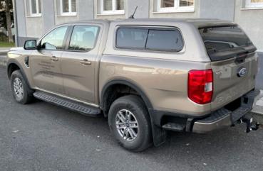 Preview: Hardtop mit seitlichen Schiebefenstern, in Wagenfarbe lackiert, kabinenhoch, für Ford Ranger Doppelkabiner, Modell 2023