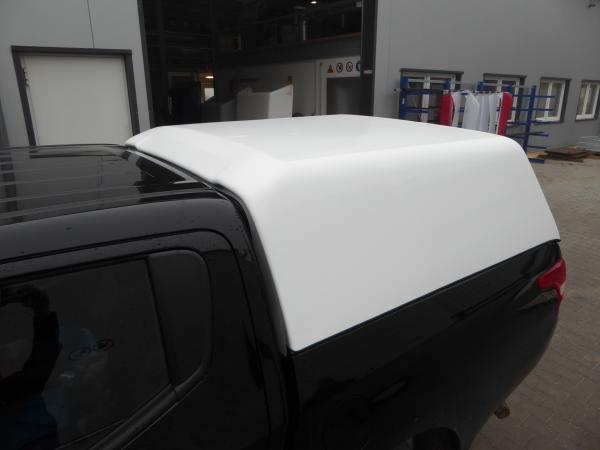 Hardtop mit Seitenscheiben, Farbe: Weiß, leicht erhöht, inkl. ABE für Mitsubishi L200 Doppelkabiner