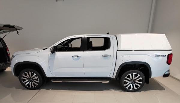 Hardtop OHNE  Seitenscheiben, Farbe: Weiß, kabinenhoch, inkl. ABE für VW Amarok, Doppelkabiner, Modell 2023