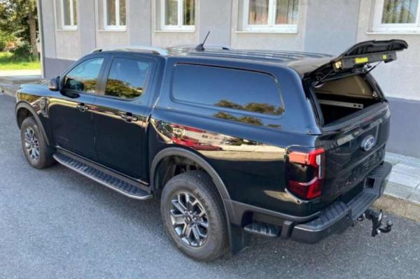 Hardtop ohne Seitenscheiben, in Wagenfarbe lackiert, kabinenhoch, für Ford Ranger RAPTOR Doppelkabiner, Modell 2023